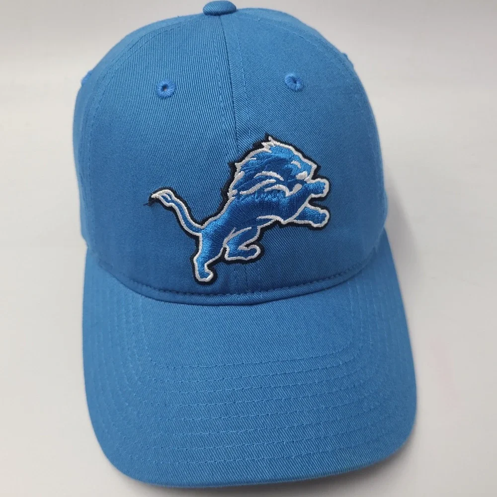 Detroit Lions Hat Strapback‎ NFL Team Apparel Blue NFL Football Logo Dad *READ*